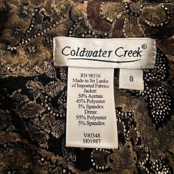 Vintage Women's Coldwater Creek Maxi Sleeveless Dress and Jacket, Size 8 - Picture 11 of 16